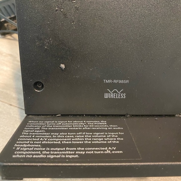 SONY Wireless Headphones MDR-RF985R Black And Transmitter Base TMR-RF985R-READ - Picture 7 of 13